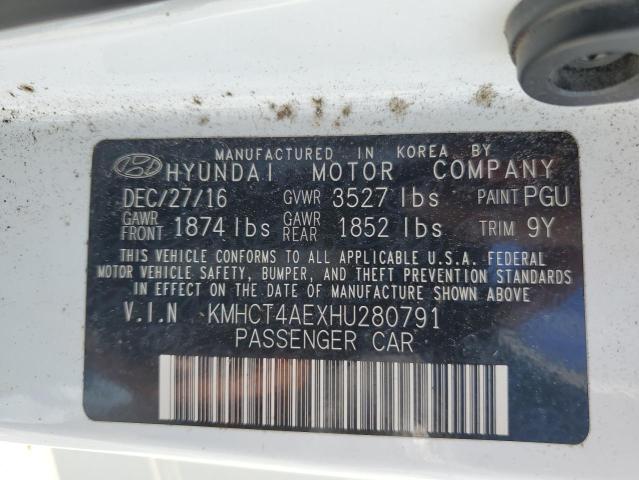 Photo 11 VIN: KMHCT4AEXHU280791 - HYUNDAI ACCENT SE 