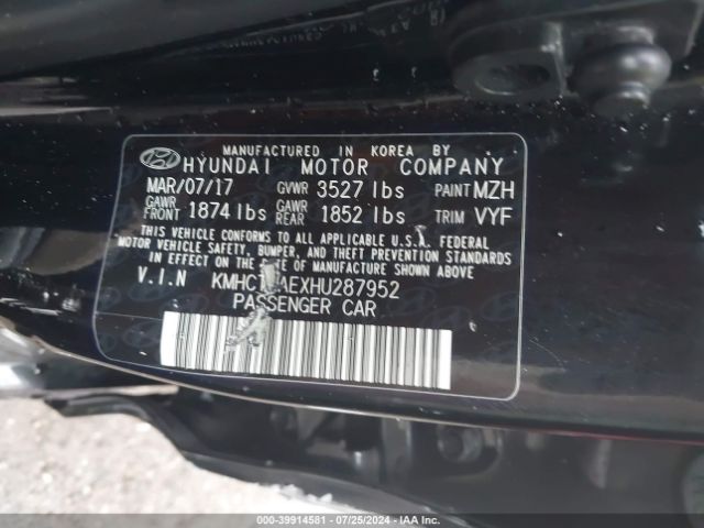 Photo 8 VIN: KMHCT4AEXHU287952 - HYUNDAI ACCENT 