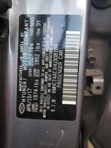 Photo 9 VIN: KMHCT4AEXHU308184 - HYUNDAI ACCENT SE 