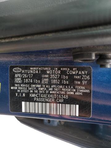 Photo 9 VIN: KMHCT4AEXHU316348 - HYUNDAI ACCENT SE 