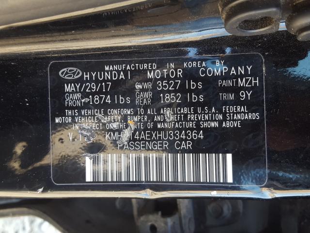 Photo 9 VIN: KMHCT4AEXHU334364 - HYUNDAI ACCENT SE 