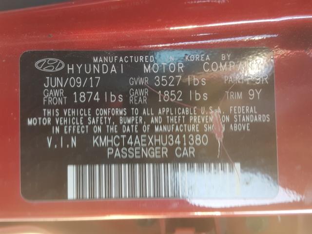 Photo 9 VIN: KMHCT4AEXHU341380 - HYUNDAI ACCENT SE 