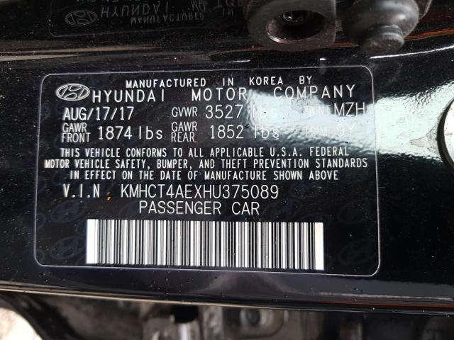 Photo 9 VIN: KMHCT4AEXHU375089 - HYUNDAI ACCENT SE 