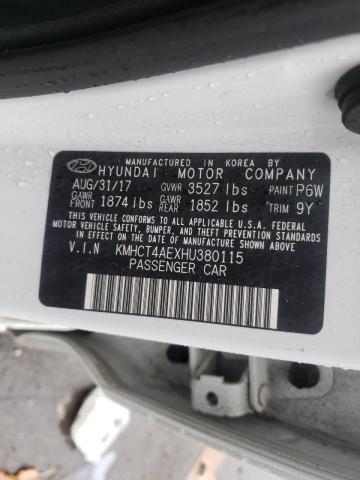 Photo 9 VIN: KMHCT4AEXHU380115 - HYUNDAI ACCENT SE 