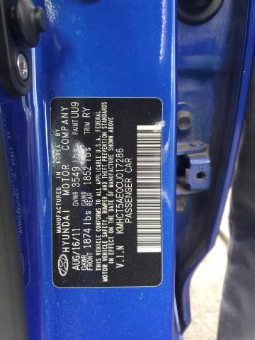 Photo 11 VIN: KMHCT5AE0CU017286 - HYUNDAI ACCENT GLS 