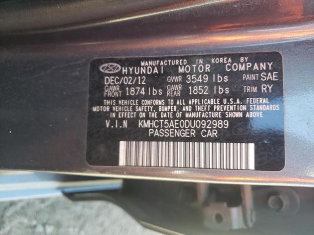 Photo 9 VIN: KMHCT5AE0DU092989 - HYUNDAI ACCENT GS 