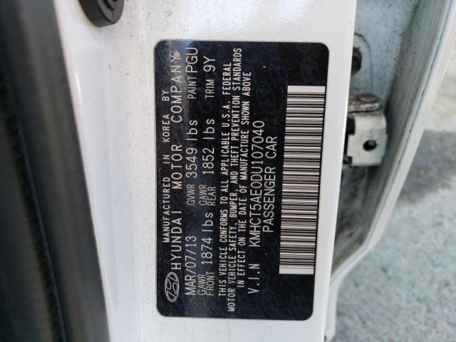 Photo 11 VIN: KMHCT5AE0DU107040 - HYUNDAI ACCENT GLS 