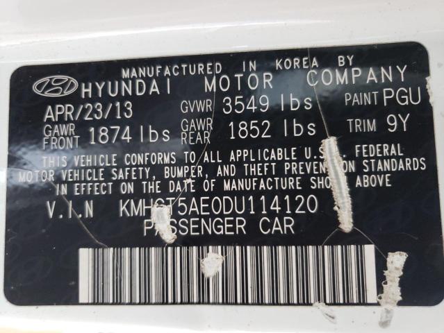 Photo 9 VIN: KMHCT5AE0DU114120 - HYUNDAI ACCENT GLS 