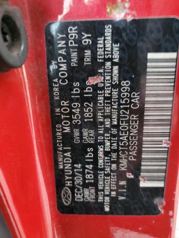 Photo 13 VIN: KMHCT5AE0FU215998 - HYUNDAI ACCENT GS 