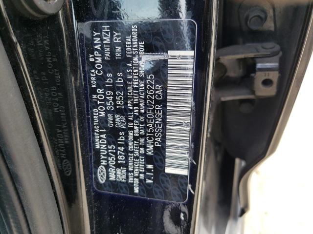 Photo 9 VIN: KMHCT5AE0FU226225 - HYUNDAI ACCENT GS 