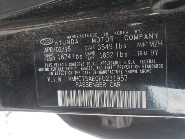 Photo 9 VIN: KMHCT5AE0FU231957 - HYUNDAI ACCENT GS 