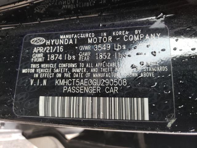 Photo 9 VIN: KMHCT5AE0GU290508 - HYUNDAI ACCENT 