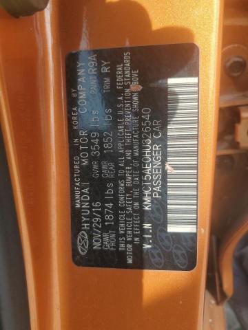 Photo 11 VIN: KMHCT5AE0HU326540 - HYUNDAI ACCENT SE 