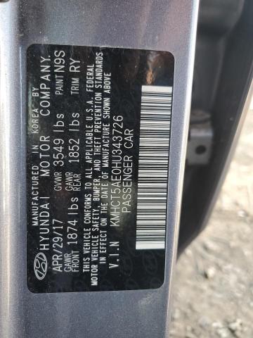 Photo 12 VIN: KMHCT5AE0HU343726 - HYUNDAI ACCENT SE 