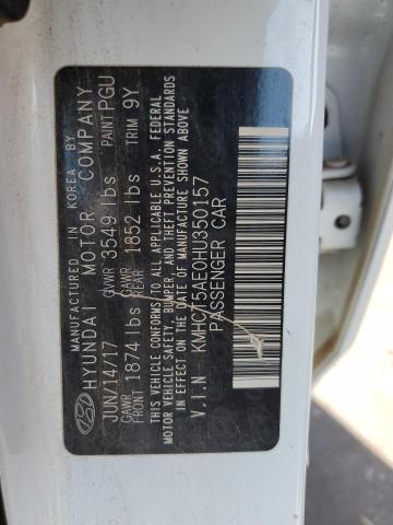 Photo 11 VIN: KMHCT5AE0HU350157 - HYUNDAI ACCENT 