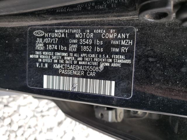 Photo 9 VIN: KMHCT5AE0HU355083 - HYUNDAI ACCENT SE 