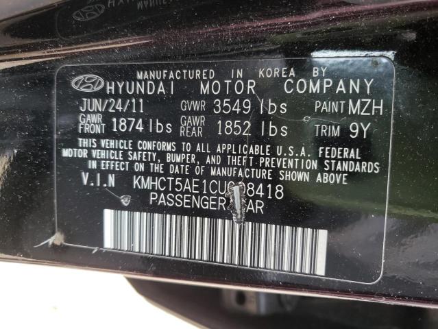 Photo 9 VIN: KMHCT5AE1CU008418 - HYUNDAI ACCENT GLS 