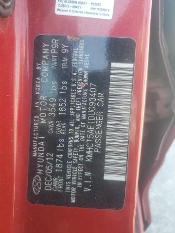 Photo 11 VIN: KMHCT5AE1DU093407 - HYUNDAI ACCENT GLS 