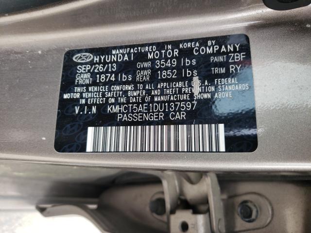 Photo 9 VIN: KMHCT5AE1DU137597 - HYUNDAI ACCENT GLS 