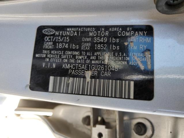 Photo 12 VIN: KMHCT5AE1GU261048 - HYUNDAI ACCENT SE 