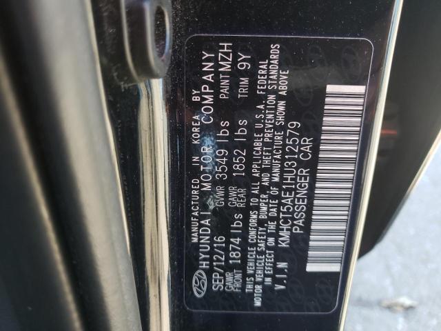 Photo 9 VIN: KMHCT5AE1HU312579 - HYUNDAI ACCENT SE 