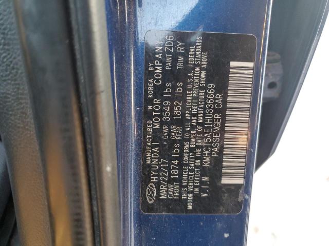 Photo 11 VIN: KMHCT5AE1HU336669 - HYUNDAI ACCENT SE 