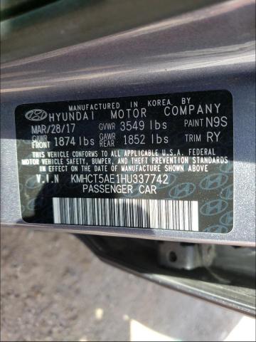 Photo 9 VIN: KMHCT5AE1HU337742 - HYUNDAI ACCENT SE 