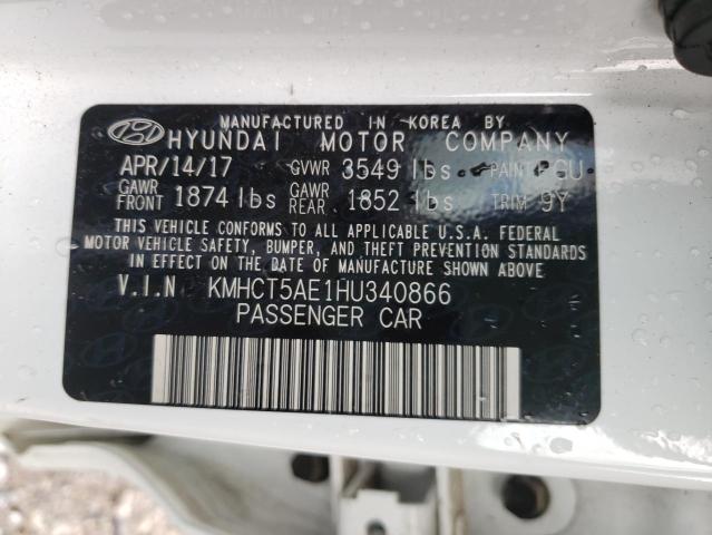 Photo 9 VIN: KMHCT5AE1HU340866 - HYUNDAI ACCENT SE 