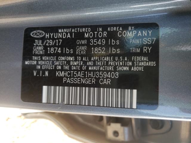 Photo 9 VIN: KMHCT5AE1HU359403 - HYUNDAI ACCENT SE 