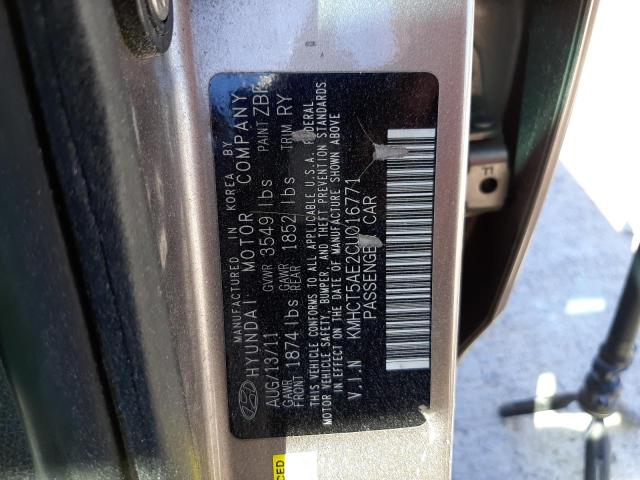 Photo 9 VIN: KMHCT5AE2CU016771 - HYUNDAI ACCENT GLS 