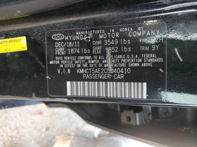 Photo 12 VIN: KMHCT5AE2CU040410 - HYUNDAI ACCENT 