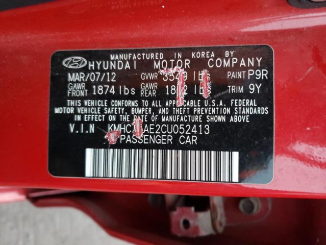 Photo 9 VIN: KMHCT5AE2CU052413 - HYUNDAI ACCENT 