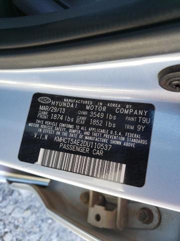 Photo 9 VIN: KMHCT5AE2DU110537 - HYUNDAI ACCENT GLS 