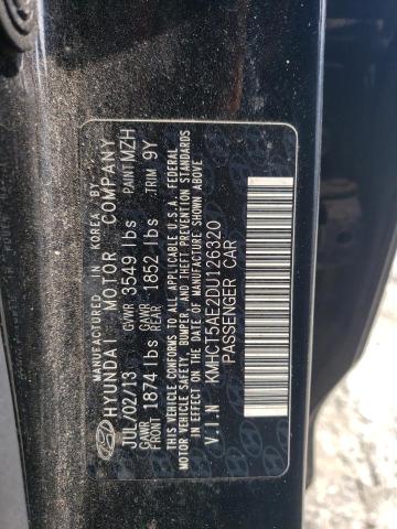 Photo 11 VIN: KMHCT5AE2DU126320 - HYUNDAI ACCENT 