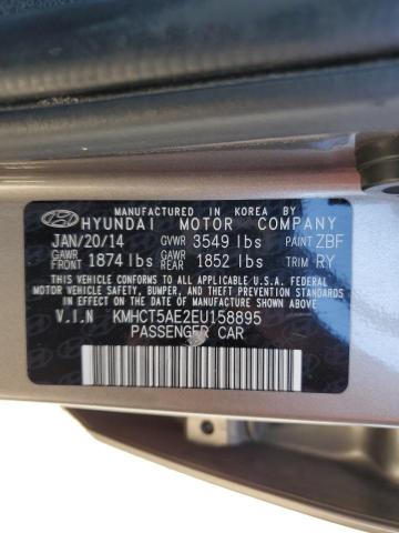 Photo 9 VIN: KMHCT5AE2EU158895 - HYUNDAI ACCENT GLS 