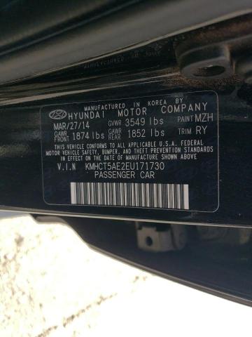 Photo 11 VIN: KMHCT5AE2EU171730 - HYUNDAI ACCENT GLS 