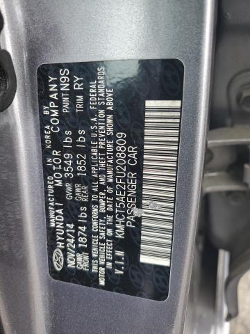 Photo 11 VIN: KMHCT5AE2FU208809 - HYUNDAI ACCENT GS 