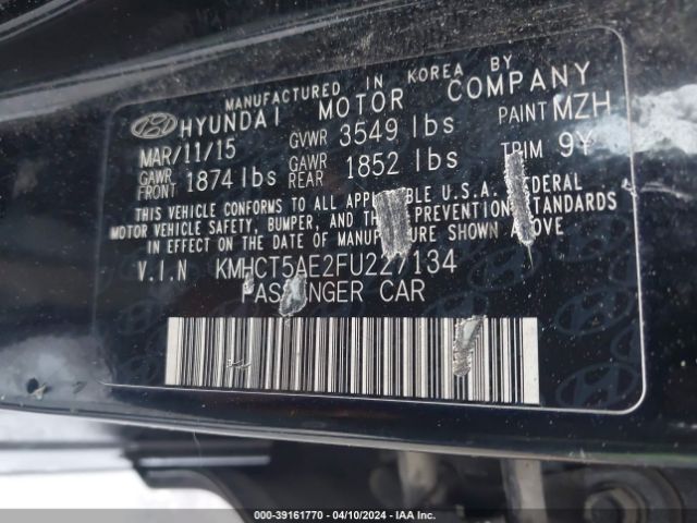 Photo 8 VIN: KMHCT5AE2FU227134 - HYUNDAI ACCENT 