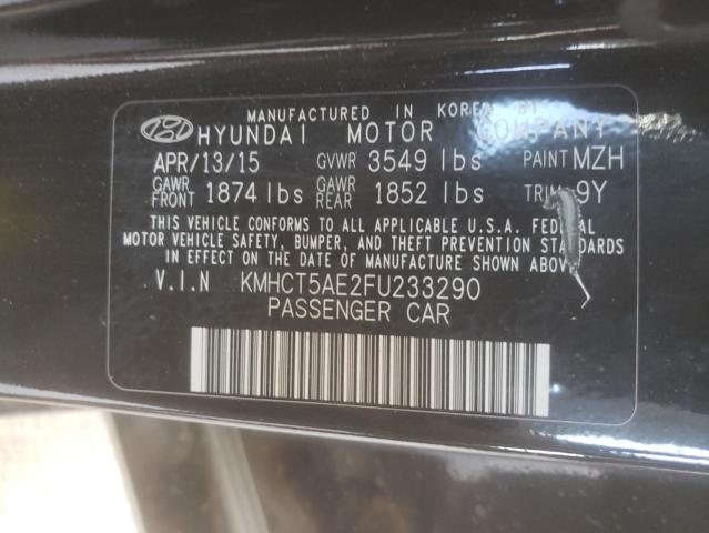 Photo 9 VIN: KMHCT5AE2FU233290 - HYUNDAI ACCENT GS 