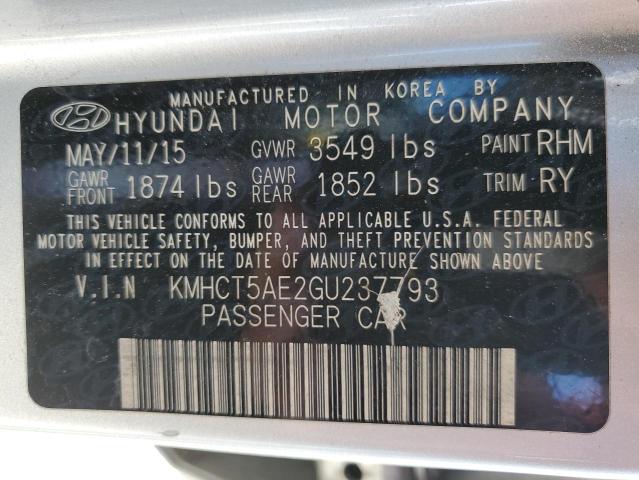 Photo 11 VIN: KMHCT5AE2GU237793 - HYUNDAI ACCENT 