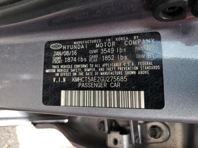 Photo 9 VIN: KMHCT5AE2GU275685 - HYUNDAI ACCENT SE 