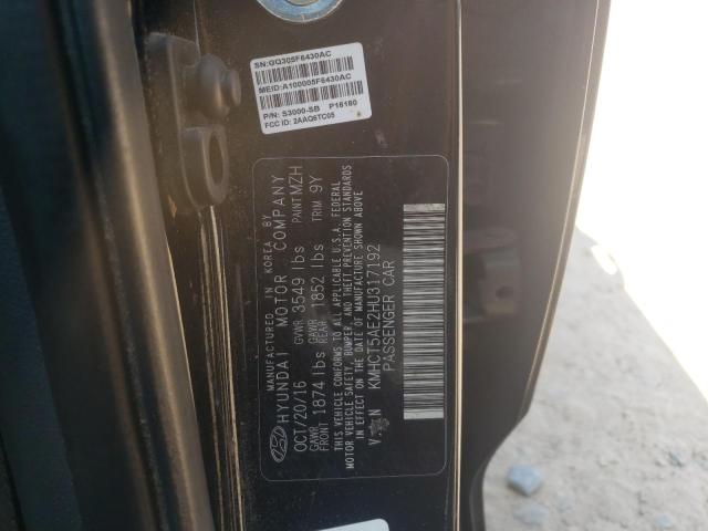 Photo 11 VIN: KMHCT5AE2HU317192 - HYUNDAI ACCENT SE 