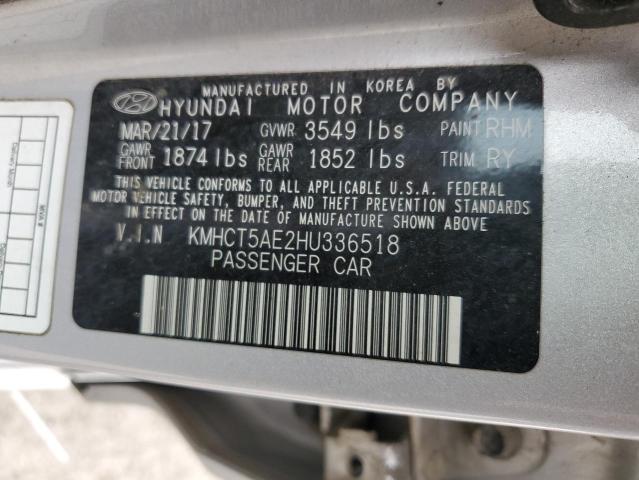 Photo 11 VIN: KMHCT5AE2HU336518 - HYUNDAI ACCENT SE 