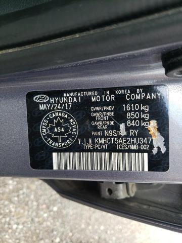 Photo 11 VIN: KMHCT5AE2HU347132 - HYUNDAI ACCENT 