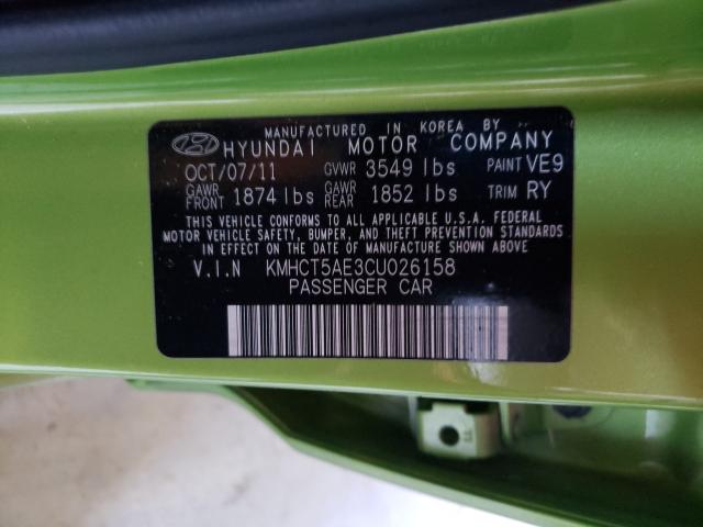 Photo 9 VIN: KMHCT5AE3CU026158 - HYUNDAI ACCENT 