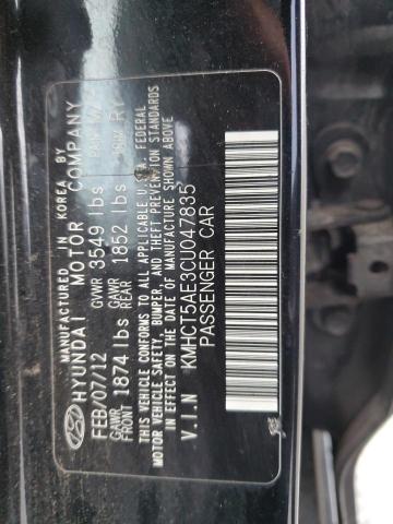 Photo 12 VIN: KMHCT5AE3CU047835 - HYUNDAI ACCENT 