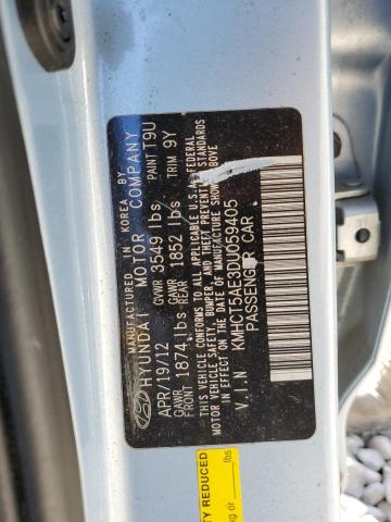 Photo 12 VIN: KMHCT5AE3DU059405 - HYUNDAI ACCENT 