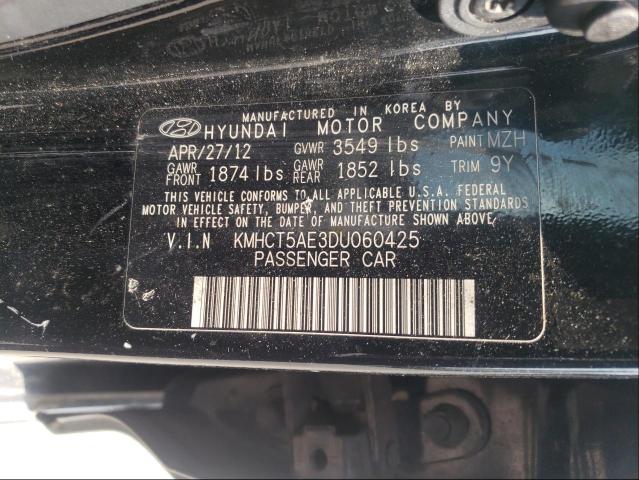 Photo 9 VIN: KMHCT5AE3DU060425 - HYUNDAI ACCENT GLS 