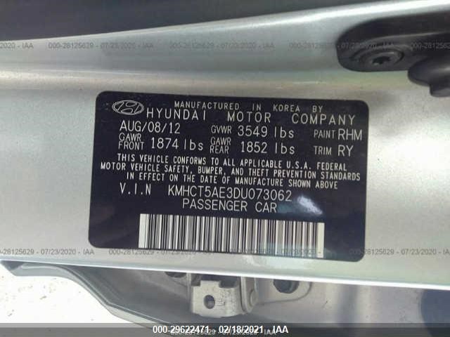 Photo 8 VIN: KMHCT5AE3DU073062 - HYUNDAI ACCENT 