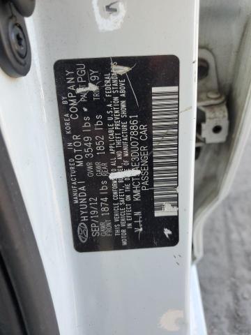 Photo 11 VIN: KMHCT5AE3DU078861 - HYUNDAI ACCENT 